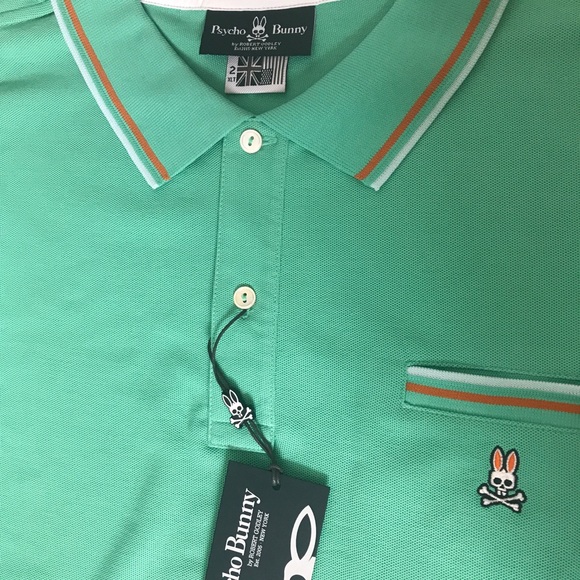 Psycho Bunny by Robert Godley Men Big and Tall Binfield Polo Shirt Florida 2XLT - Picture 3 of 13
